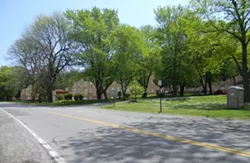 Architect’s rendering of a proposed new Cobbs Hill Village building on Norris Drive in southeast Rochester. - ARTWORK PROVIDED