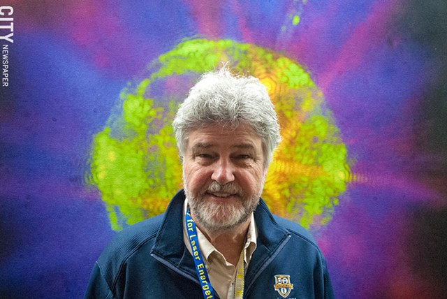 Michael Campbell, director of the University of Rochester’s Laboratory for Laser Energetics. - PHOTO BY RYAN WILLIAMSON