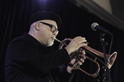 Dmitri Matheny played the Wilder Room on Tuesday at the Xerox Rochester International Jazz Festival. - PHOTO BY FRANK DE BLASE