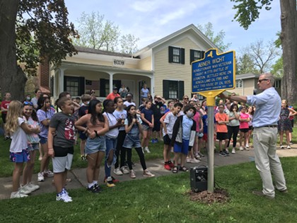 Fairport installs new historic marker with a nod to the Senecas