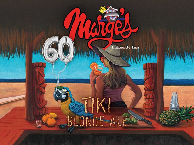 For its 60th anniversary, Marge's Lakeside in has collaborated with Three Heads Brewing on a beerified version of its classic Rum Runner cocktail.
