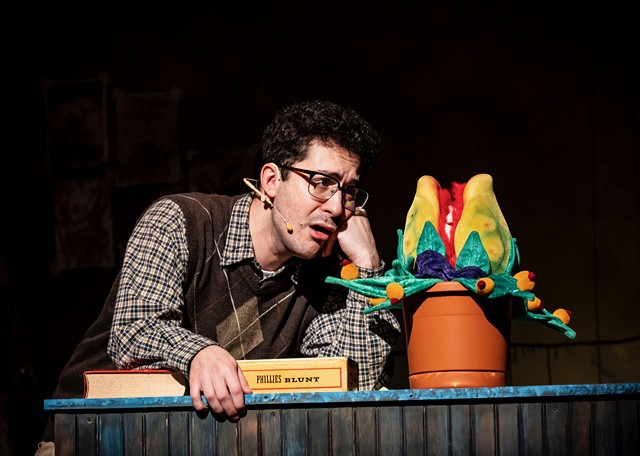 Marc Cataldi, the CenterStage company manager, plays the lead of Seymour Krelborn in "Little Shop of Horrors."