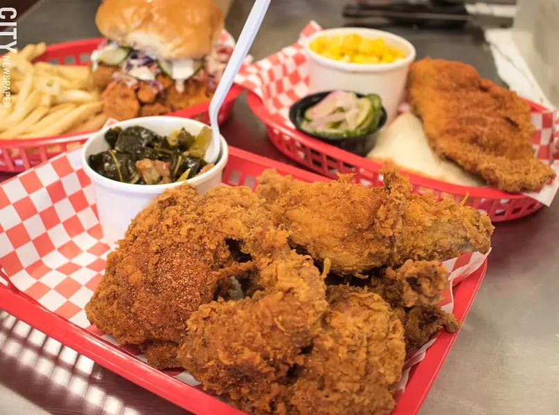 Each Thursday night Chick'N Out takes over the kitchen at Blossom Road Pub for its popular pop-up stint. - PHOTO BY JACOB WALSH