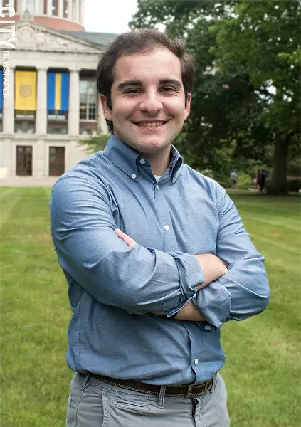 Student Joey Loffredo, a member of U of R’s Committee for Political Engagement, says student - involvement in local elections is important. - PHOTO BY JACOB WALSH