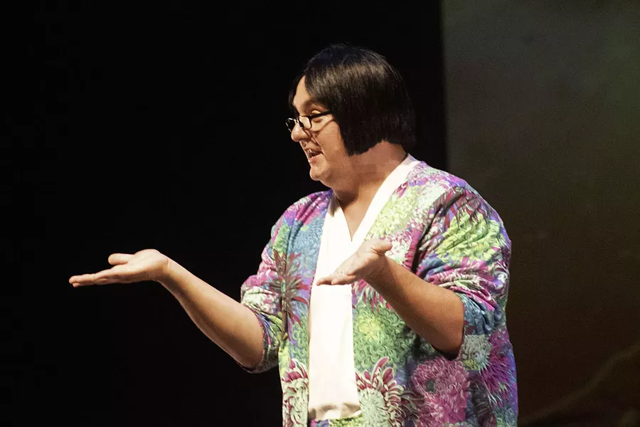 Mike Delamont in "God is a Scottish Drag Queen." - PHOTO BY ASHLEIGH DESKINS