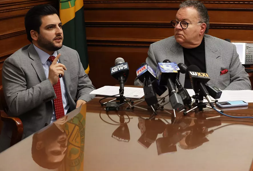 Monroe County Legislature Republican Majority Leader Brian Marianetti and legislature President Joe Carbone. - FILE PHOTO