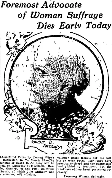 PHOTO COURTESY OF THE SUSAN B. ANTHONY MUSEUM AND HOUSE