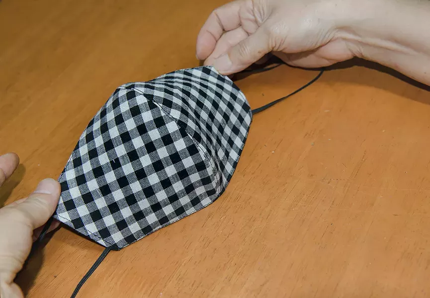 A homemade cloth mask. - FILE PHOTO
