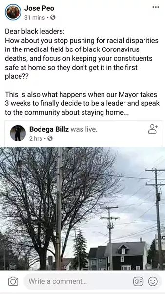 A screenshot of Council member Jose Peo's original post, which he has since removed. - FILE PHOTO