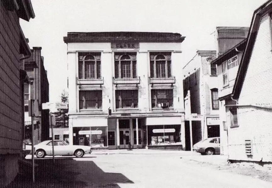 The former Clark Building on Main Street in Fairport circa 1970. - PHOTO PROVIDED