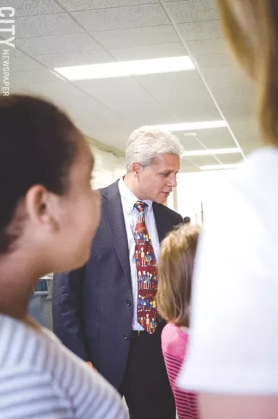 Improving attendance is one of his most important goals, Superintendent Vargas says. - PHOTO BY MARK CHAMBERLIN