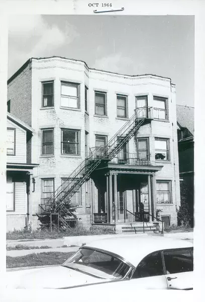 The Corn Hill home Son House was living in during his time in Rochester. It was here that Dick Waterman, a photographer and promoter, "rediscovered" House. - PHOTO BY DICK WATERMAN