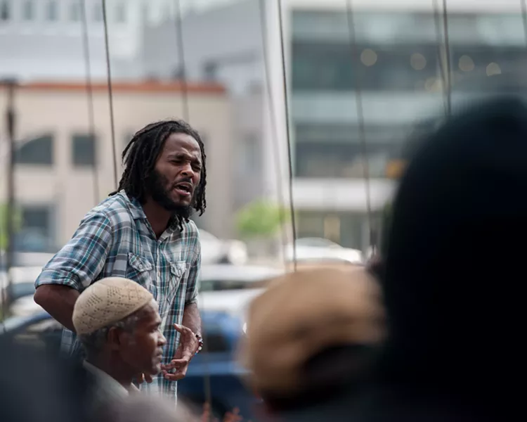 What has to happen for people to realize that police treat black people differently and that something needs to change? activists ask. - PHOTO BY JOSH SAUNDERS