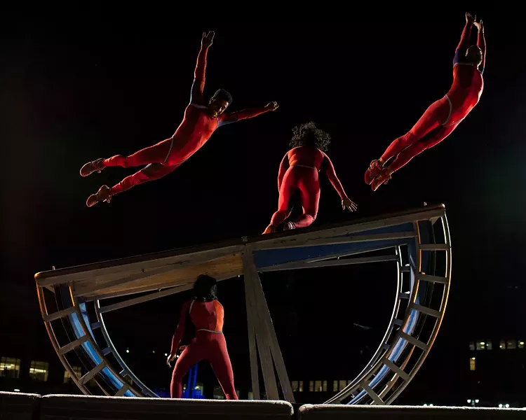STREB performed in Parcel 5 as part of Friday on the Fringe. - PHOTO BY JOSH SAUNDERS