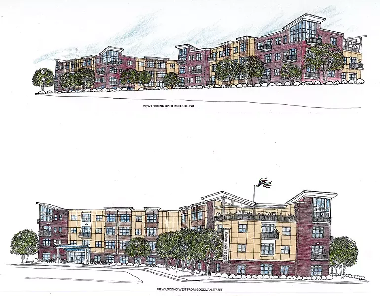 Design for Mark IV's housing development on Karges Place in the Swillburg neighborhood. - IMAGE PROVIDED BY MARK IV ENTERPRISES