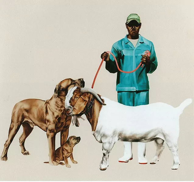 Detail of "Fully Belly II," one of the chapters of Mokgosi's "Pax Kaffraria." - PROVIDED PHOTO