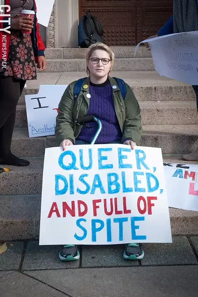There will be no shortage of issues to unite activists during the Trump presidency. - PHOTO BY RYAN WILLIAMSON