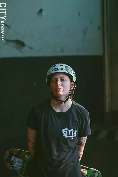 Scarlett Markham, a Ladies’ Night organizer, is just one of many female skaters in Rochester. - PHOTO BY KEVIN FULLER