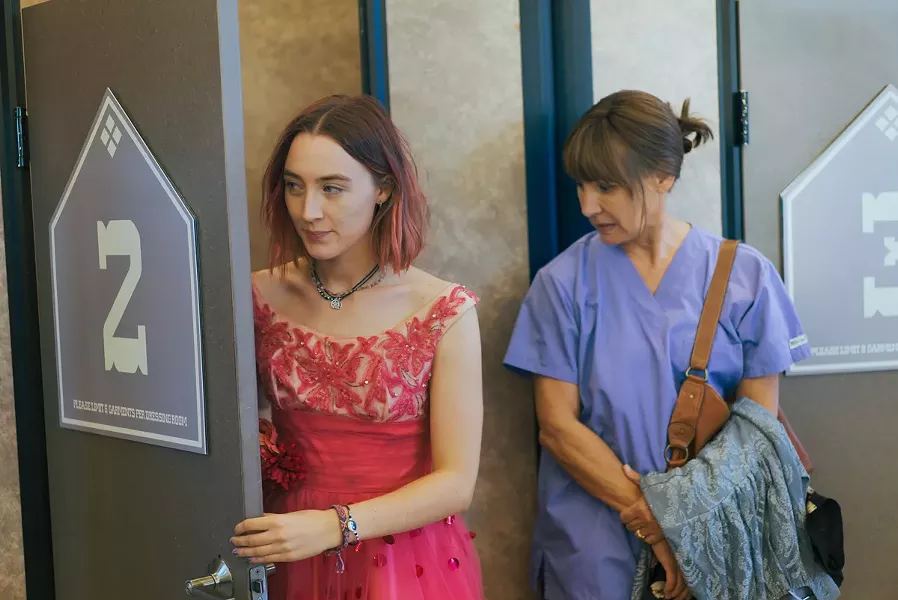Saoirse Ronan and Laurie Metcalf in “Lady Bird.” - PHOTO BY LINDSAY MACIK COURTESY A24