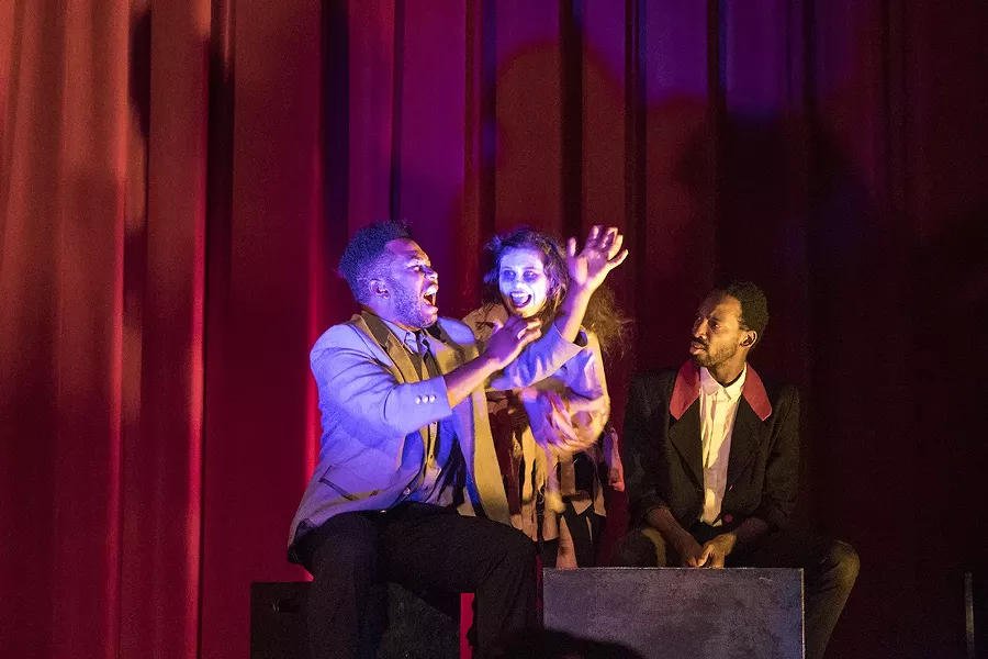 MDC/Dangerous Signs performed "The Tell-Tale Heart" at The Little Theatre on Friday. - PHOTO BY ASHLEIGH DESKINS