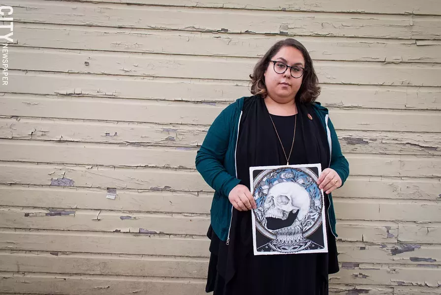 Illustrator Shawnee Hill. - PHOTO BY RYAN WILLIAMSON