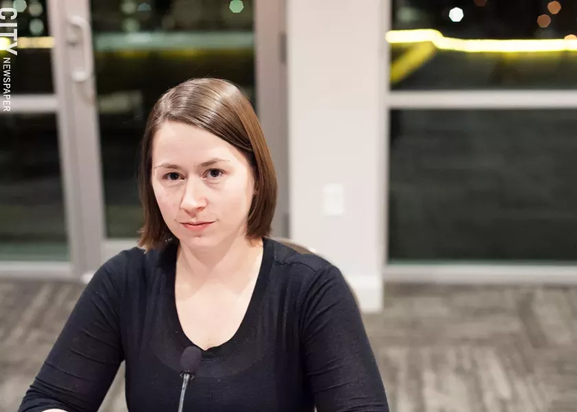 UR faculty member and complainant Celeste Kidd - PHOTO BY JEREMY MOULE