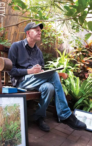 Jay Lincoln at Lamberton Conservatory. - PHOTO BY RENÉE HEININGER