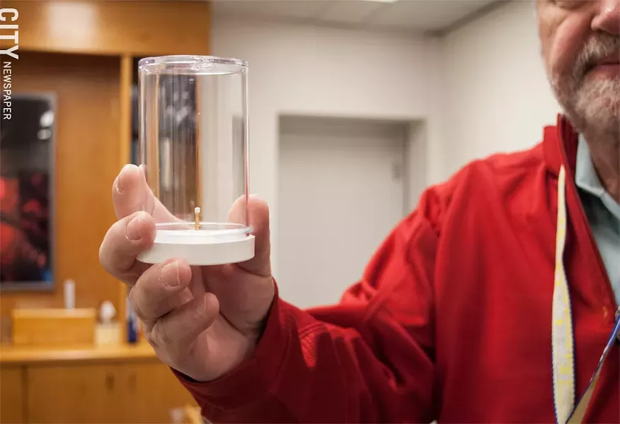 In a quest to create fusion, the laser’s beams are directed at tiny fuel pellets, or targets. - PHOTO BY JACOB WALSH