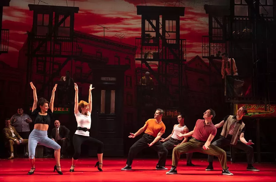 Cast members of "A Bronx Tale," staged at Rochester Auditorium Theatre through October 21. - PHOTO COURTESY JOAN MARCUS