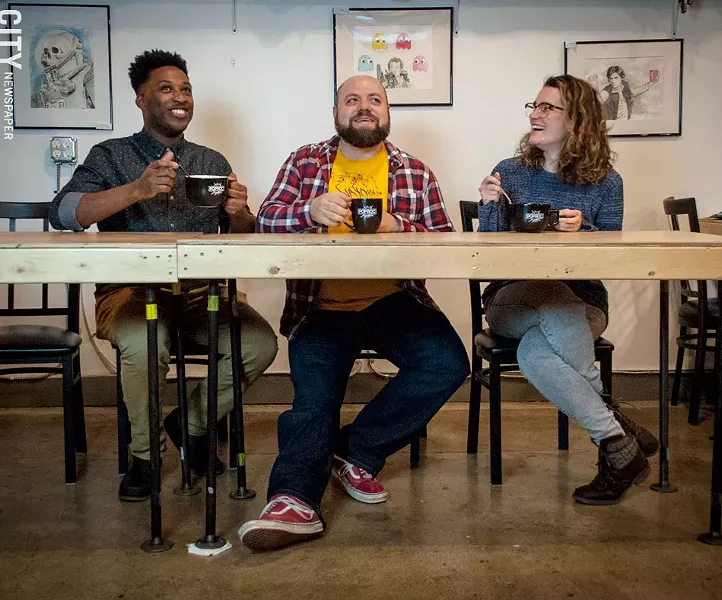Malcom Whitfield, Woody Battaglia and Kara Maillie - PHOTO BY RYAN WILLIAMSON