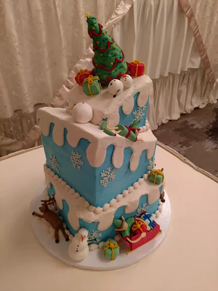 A custom Christmas-themed cake by Get Caked. - PHOTO PROVIDED