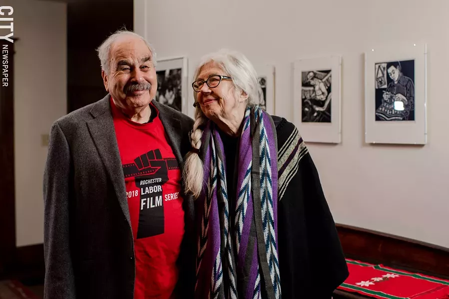 Marilyn Anderson and Jon Garlock: Documenting the contributions of workers. - PHOTO BY JOSH SAUNDERS