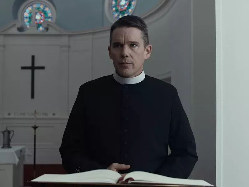 Ethan Hawke in "First Reformed." - PHOTO COURTESY A24