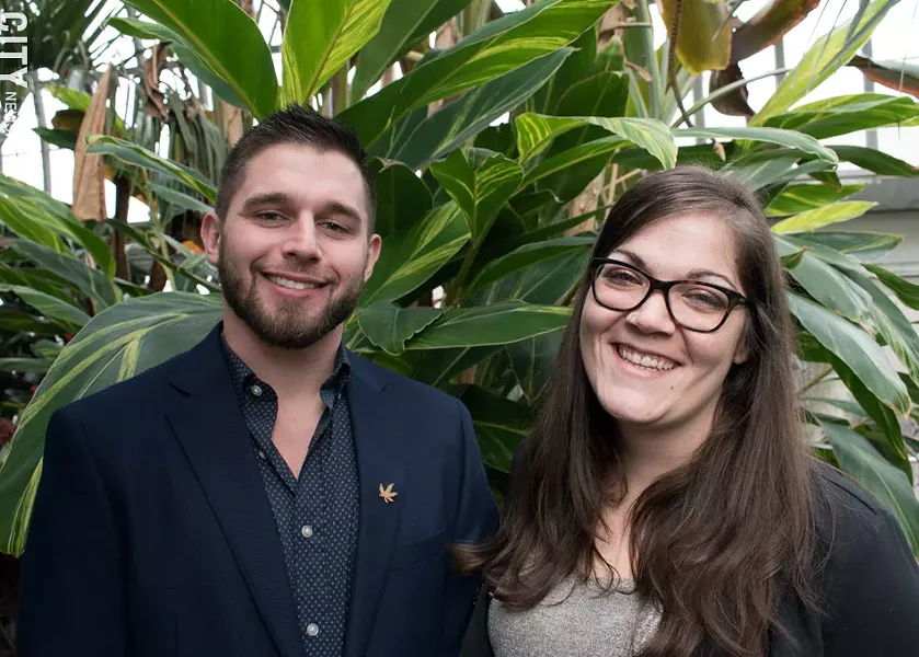 Roc NORML officers Steve VanDeWalle, deputy director, and Mary Kruger, executive director, say that New York needs to end the prohibition on adult use of cannabis for adult use, and that it needs to come at legalization from a social justice standpoint. - PHOTO BY RENÉE HEININGER