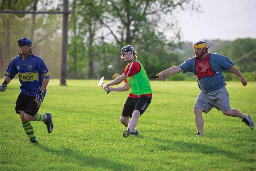 Fast and physically exerting: Hurling's reputation is as the fastest game on grass. - PHOTO BY DAVE DEVER AT REVELPIX.COM