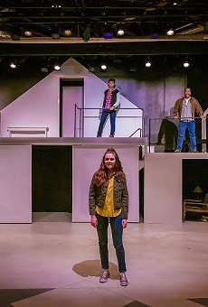 The cast of the ambitious musical, "Next to Normal," currently being staged at Blackfriars Theatre.