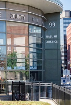 The Monroe County Hall of Justice in downtown Rochester.