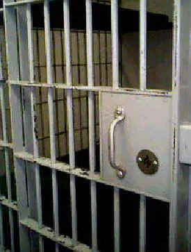 A jail cell.