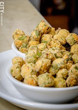 Fried okra from Unkl Moe's. - FILE PHOTO