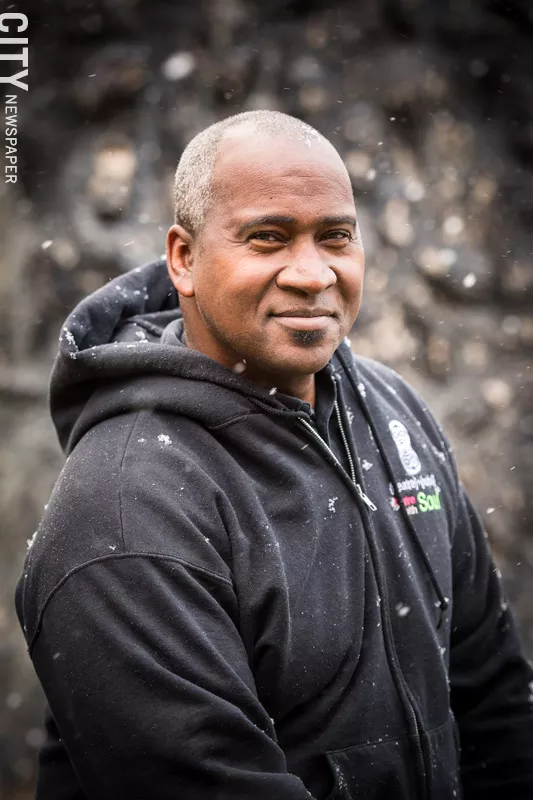 Reuben J. Tapp and his wife have lived in the Maplewood Neighborhood for almost 10 years. It doesn't have a physical location, but Tapp bases his theater company, the Maplewood Performing Arts Centre, there. - PHOTO BY JOSH SAUNDERS