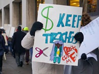 Rochester teachers rally against ‘Christmas massacre’ layoff plan