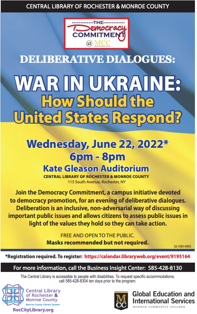 A Deliberative Dialogue on the War in Ukraine: How Should the United States Respond? - Vimarsana News