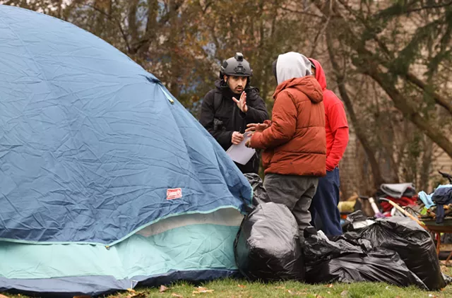 Activists, City Council members blast city for clearing Loomis St. encampment - Vimarsana News
