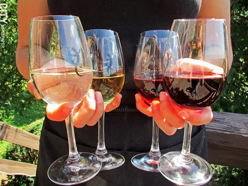 Wine in the Finger Lakes. - PHOTO BY DAYNA PAPALEO