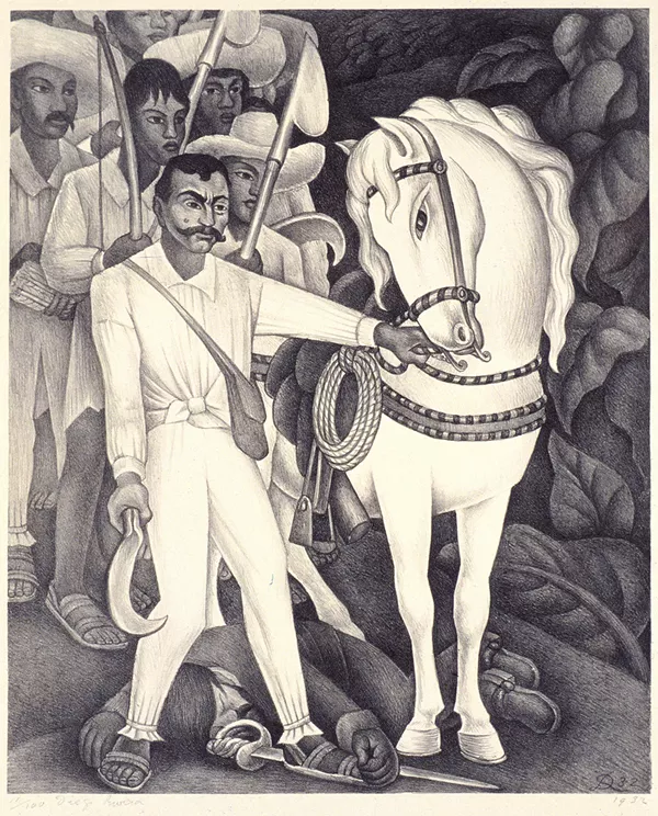 DIEGO RIVERA, ZAPATA (DETAIL), 1932