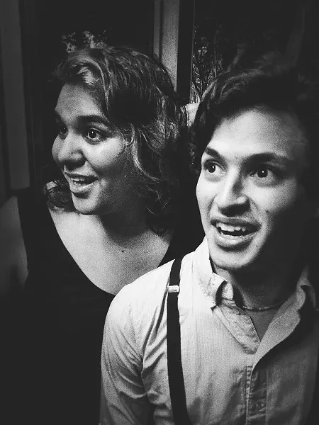 Alyson Alonzo and Jeff Escamilla in 40-Year-Old Virgin mode. - NATALIA GONZÁLEZ
