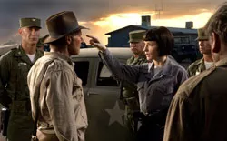 “And don’t you ever call me Prince Valiant again!” Cate Blanchett threatens Harrison Ford in Indy 4.
