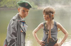 Bill Milner practices his “blue steel” and Will Poulter stares into the horizon in Son of Rambow.