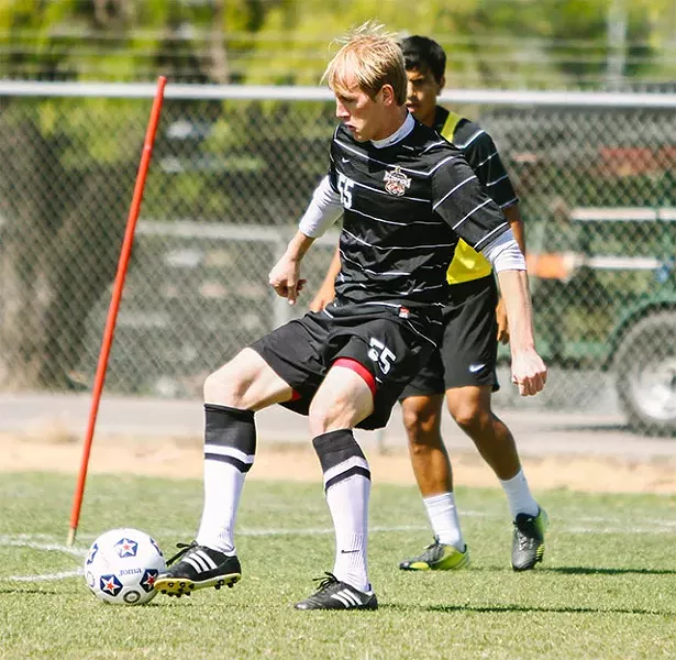 Bosnian midfielder Edin Husic, one of the Scorpions’ new faces (and legs) for the 2013 season - JOSH HUSKIN