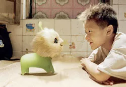 CJ7 and Xu Jiao have a staring contest over who’s cuter.